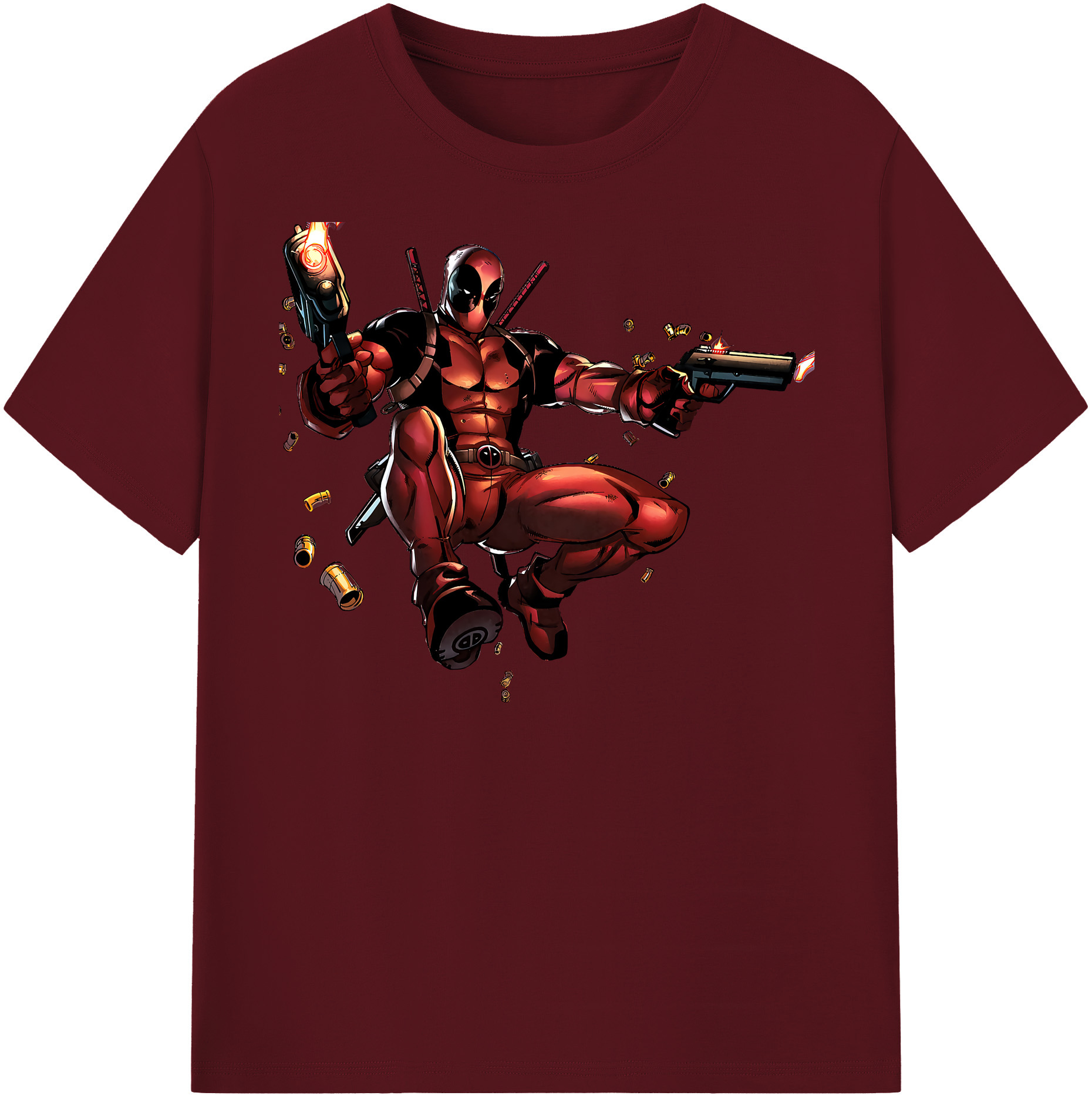 （画像用） Deadpool デッドプール 綿100％半袖Tシャツ（フロントプリント）